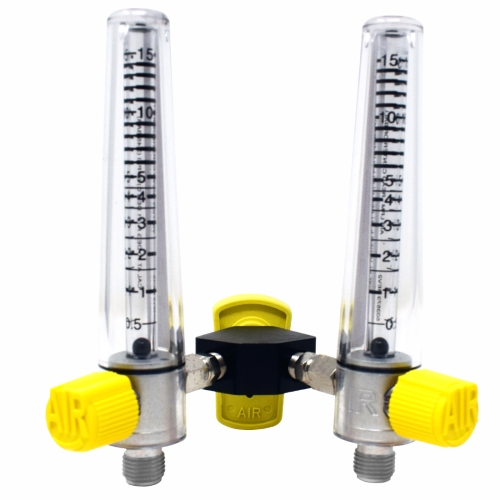 DOUBLE AIR FLOWMETER FROM 0 TO 15 LTS WITH CHEMETRON INTAKE