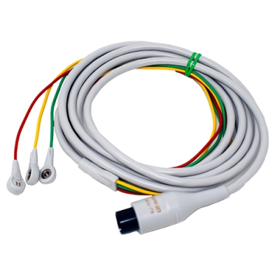 CABLE DE 3 ELECTRODOS PARA MEDICI&Oacute;N DE ECG SVM